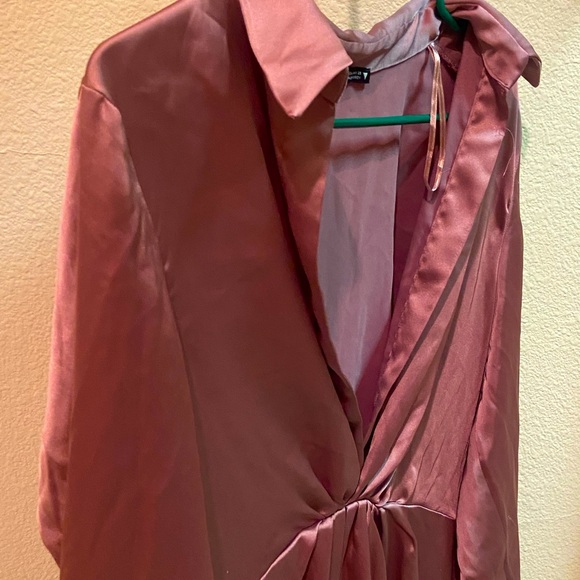 Zara NWOT Satin Effect Dress - Picture 2 of 11